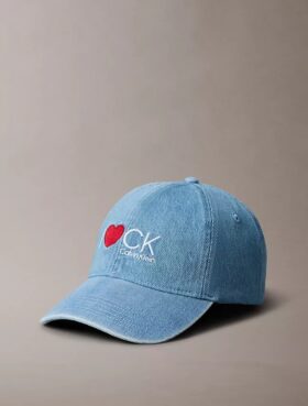 Gorra de Denim con gráfico «I Love Ck»