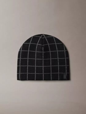 Gorro de jacquard a cuadros Gorro de jacquard a cuadros