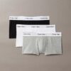 Icon Cotton Stretch, paquete de 3 Low Rise Trunks