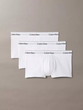 Icon Cotton Stretch, paquete de 3 Low Rise Trunks