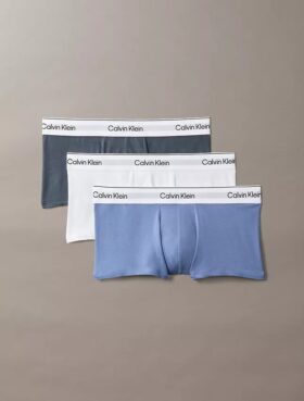 Icon Cotton Stretch, paquete de 3 Low Rise Trunks