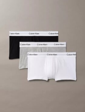 Icon Cotton Stretch, paquete de 3 Low Rise Trunks