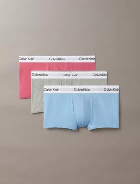 Icon Cotton Stretch, paquete de 3 Low Rise Trunks