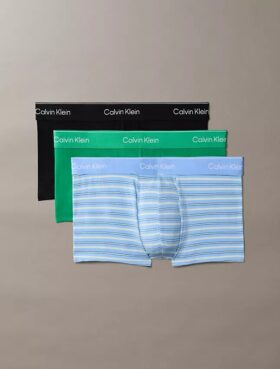 Icon Cotton Stretch, paquete de 3 Low Rise Trunks