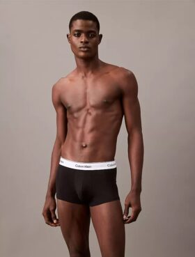 Icon Cotton Stretch, paquete de 3 Low Rise Trunks