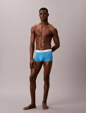 Icon Cotton Stretch, paquete de 3 Low Rise Trunks