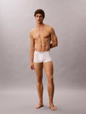 Icon Cotton Stretch, paquete de 3 Low Rise Trunks