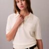 Jersey polo de lana merino