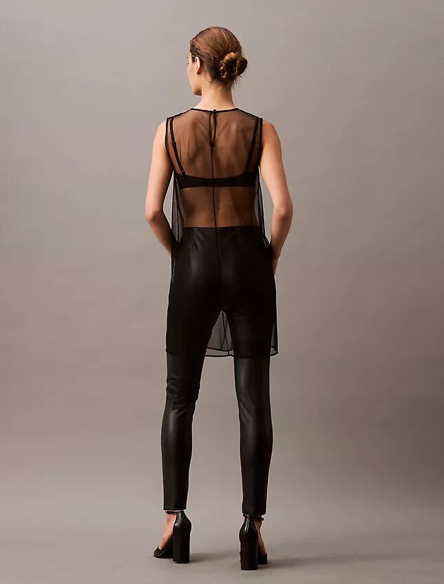 Leggings de imitación de cuero Leggings de imitación de cuero