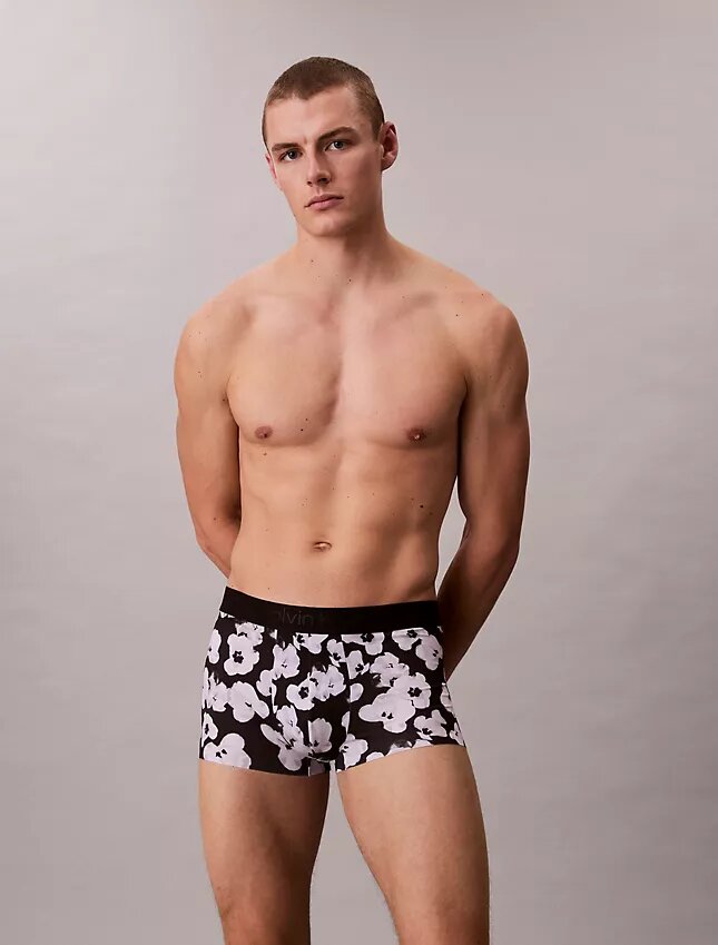 Low Rise Trunk de estampado negro de CK Black Low Rise Trunk de estampado negro de CK Black