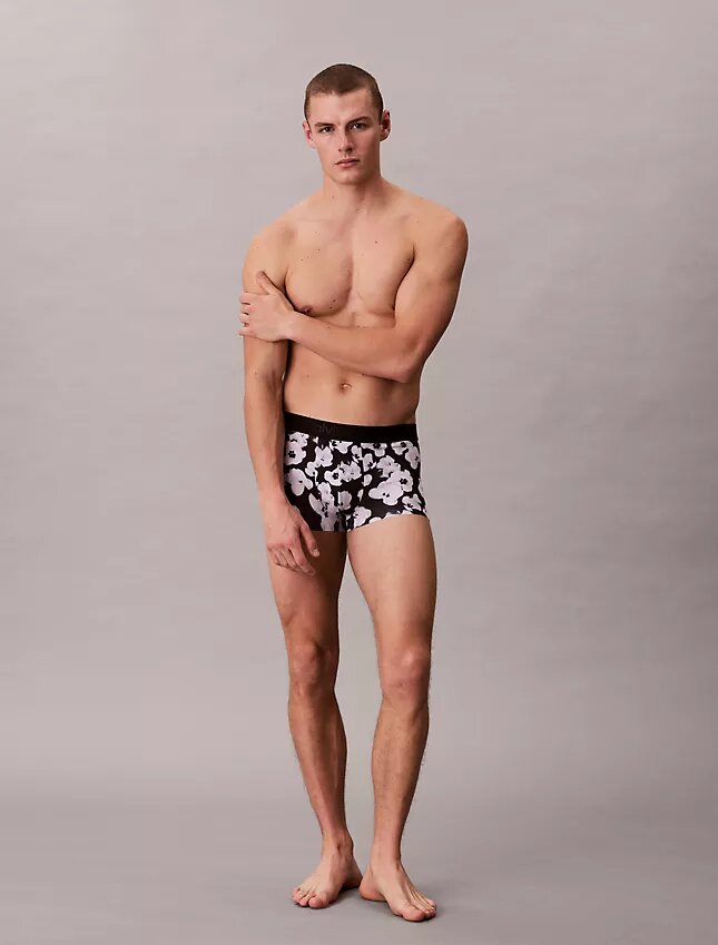 Low Rise Trunk de estampado negro de CK Black Low Rise Trunk de estampado negro de CK Black