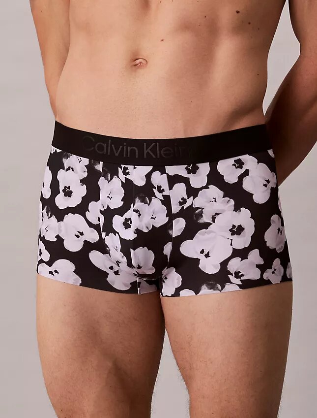Low Rise Trunk de estampado negro de CK Black Low Rise Trunk de estampado negro de CK Black