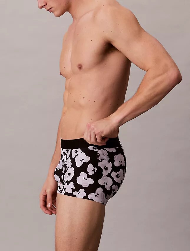 Low Rise Trunk de estampado negro de CK Black Low Rise Trunk de estampado negro de CK Black