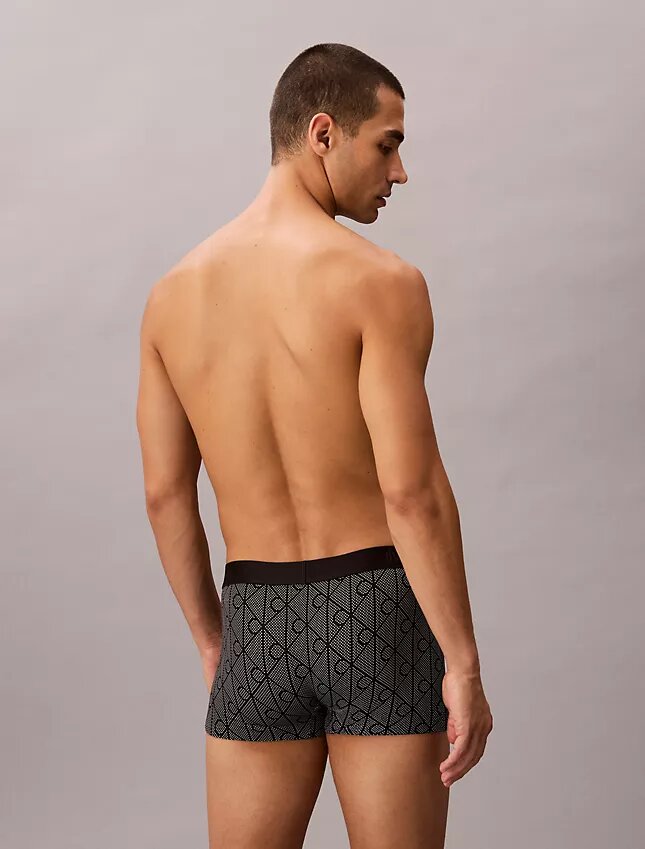Low Rise Trunk de estampado negro de CK Black Low Rise Trunk de estampado negro de CK Black