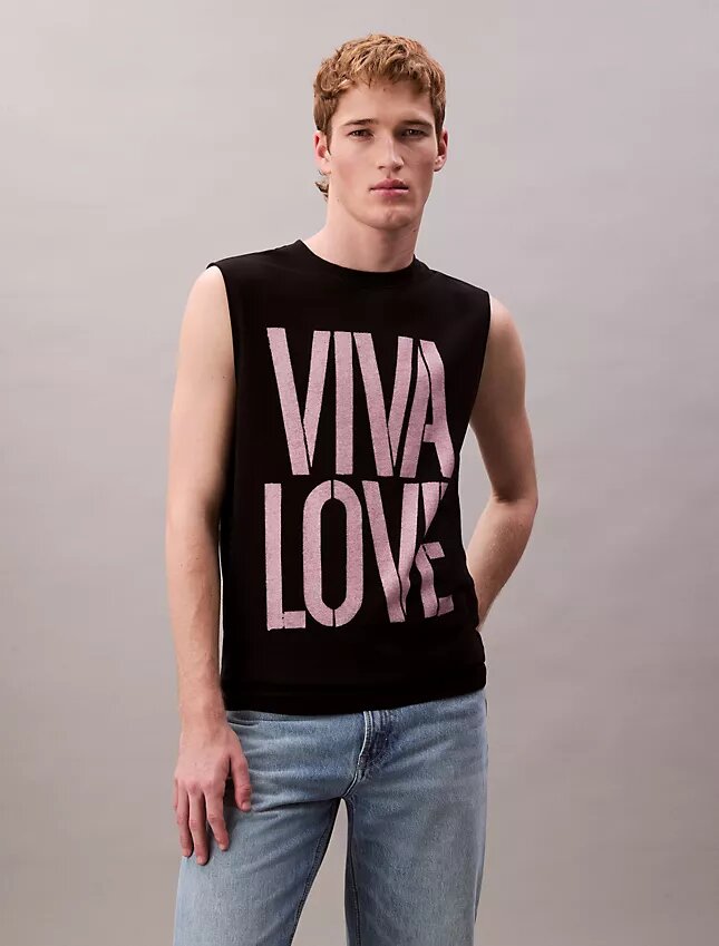 Marc Hundley Pride Viva Love Camiseta sin mangas holgada Marc Hundley Pride Viva Love Camiseta sin mangas holgada