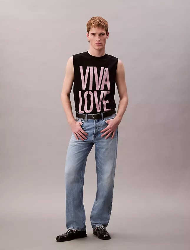 Marc Hundley Pride Viva Love Camiseta sin mangas holgada Marc Hundley Pride Viva Love Camiseta sin mangas holgada