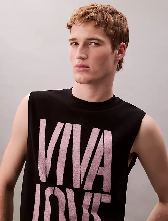 Marc Hundley Pride Viva Love Camiseta sin mangas holgada Marc Hundley Pride Viva Love Camiseta sin mangas holgada