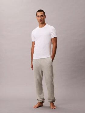 Mezcla de algodón elástico Paquete de 3 Camiseta de cuello redondo de corte ajustado Mezcla de algodón elástico Paquete de 3 Camiseta de cuello redondo de corte ajustado