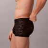Microfiber Low Rise Trunk con encaje