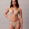 Microfiber Thong con encaje, paquete de 3 Microfiber Thong con encaje, paquete de 3