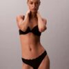Microfiber Thong with Lace Thong Microfiber Thong with Lace Thong