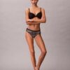 Microfiber Thong with Lace Thong Microfiber Thong with Lace Thong
