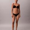 Microfiber Thong with Lace Thong Microfiber Thong with Lace Thong
