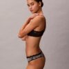 Microfiber Thong with Lace Thong Microfiber Thong with Lace Thong