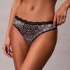 Microfiber Thong with Lace Thong Microfiber Thong with Lace Thong