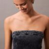 Mini vestido de Denim sin tirantes Mini vestido de Denim sin tirantes