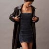 Mini vestido de Denim sin tirantes Mini vestido de Denim sin tirantes