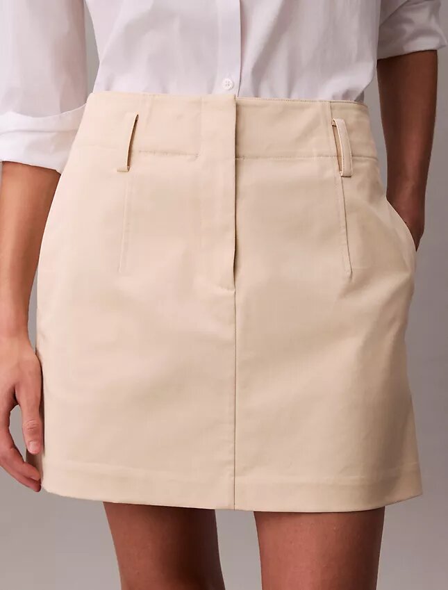 Minifalda de algodón chino Minifalda de algodón chino