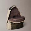 Mochila redonda con parte delantera de malla Mochila redonda con parte delantera de malla