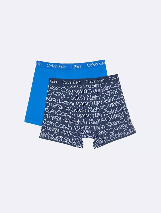 Pack de 2 Boxer Briefs de algodón elástico para niños Pack de 2 Boxer Briefs de algodón elástico para niños