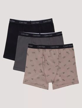 Pack de 3 Boxer Briefs de algodón elástico para niños Pack de 3 Boxer Briefs de algodón elástico para niños