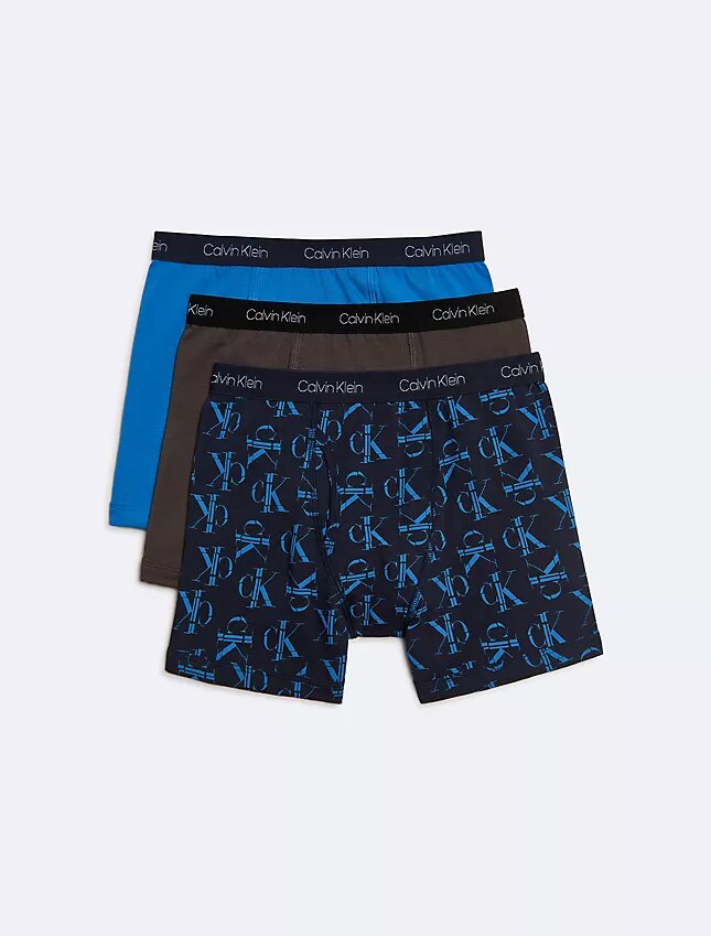 Pack de 3 Boxer Briefs de algodón elástico para niños Pack de 3 Boxer Briefs de algodón elástico para niños