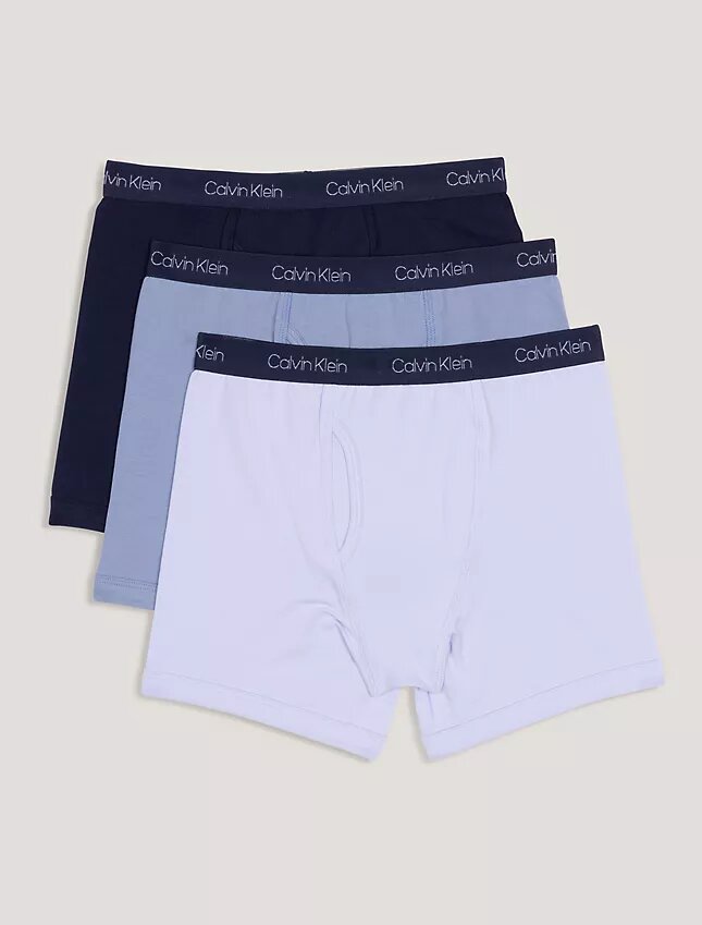 Pack de 3 Boxer Briefs de algodón elástico para niños Pack de 3 Boxer Briefs de algodón elástico para niños