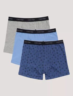 Pack de 3 Boxer Briefs de algodón elástico para niños Pack de 3 Boxer Briefs de algodón elástico para niños