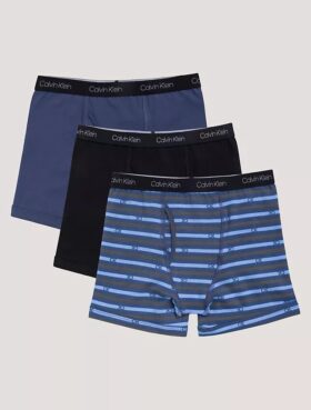 Pack de 3 Boxer Briefs de algodón elástico para niños Pack de 3 Boxer Briefs de algodón elástico para niños