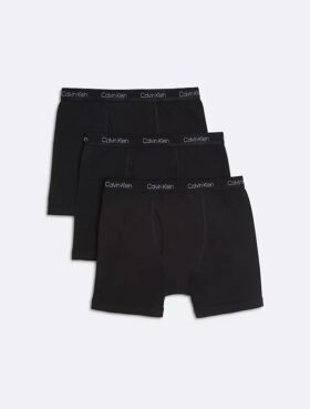 Pack de 3 Boxer Briefs de algodón elástico para niños Pack de 3 Boxer Briefs de algodón elástico para niños