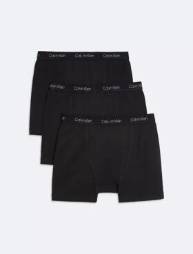 Pack de 3 Boxer Briefs de algodón elástico para niños Pack de 3 Boxer Briefs de algodón elástico para niños