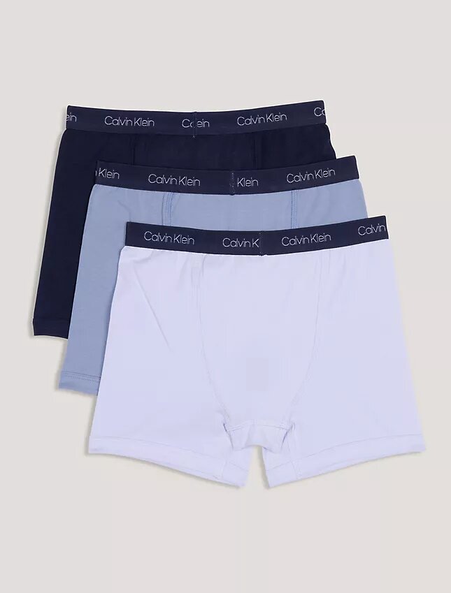Pack de 3 Boxer Briefs de algodón elástico para niños Pack de 3 Boxer Briefs de algodón elástico para niños