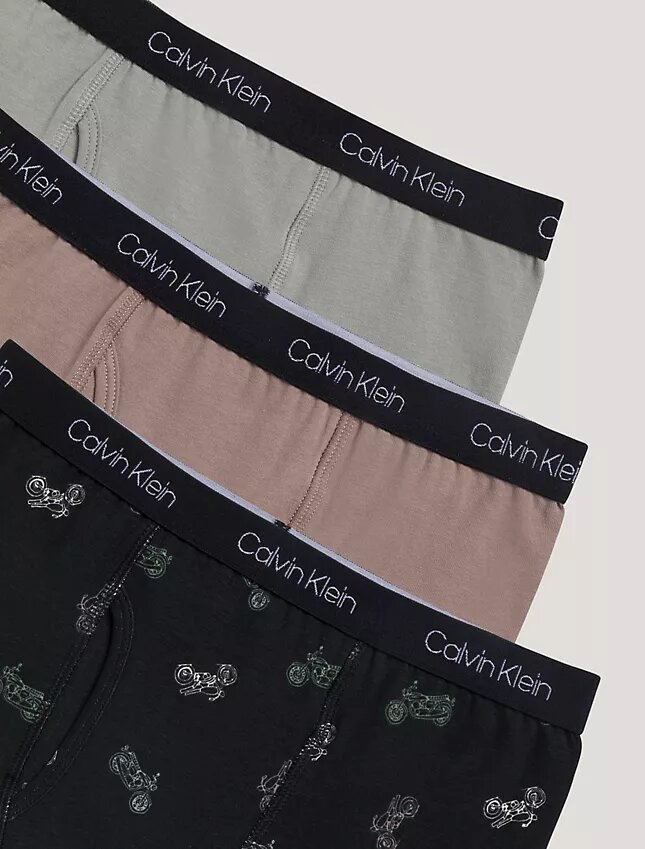 Pack de 3 Boxer Briefs de algodón elástico para niños Pack de 3 Boxer Briefs de algodón elástico para niños