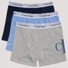 Pack de 3 bóxers ajustados de algodón Cotton Stretch con monograma para niños Pack de 3 bóxers ajustados de algodón Cotton Stretch con monograma para niños