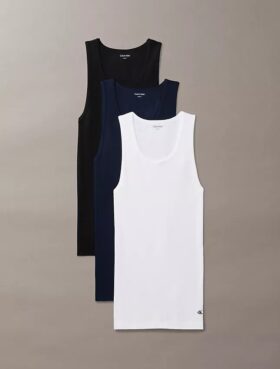 Pack de 3 camisetas sin mangas Cotton Classics Pack de 3 camisetas sin mangas Cotton Classics