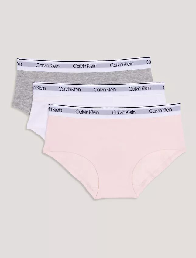 Pack de 3 Hipster de algodón elástico para niñas Pack de 3 Hipster de algodón elástico para niñas