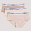 Pack de 3 Hipster de algodón elástico para niñas Pack de 3 Hipster de algodón elástico para niñas