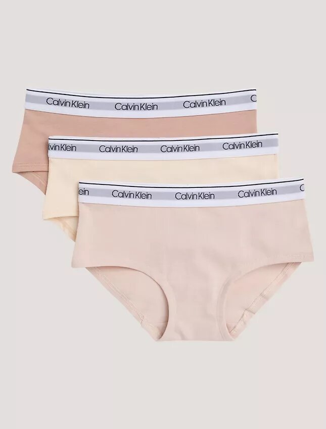 Pack de 3 Hipster de algodón elástico para niñas Pack de 3 Hipster de algodón elástico para niñas