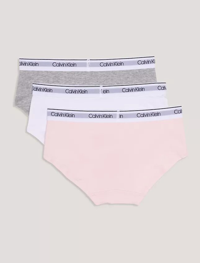 Pack de 3 Hipster de algodón elástico para niñas Pack de 3 Hipster de algodón elástico para niñas