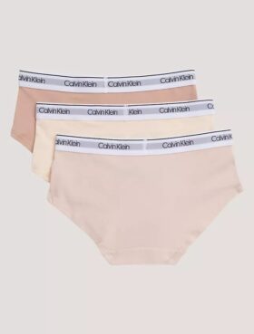 Pack de 3 Hipster de algodón elástico para niñas Pack de 3 Hipster de algodón elástico para niñas